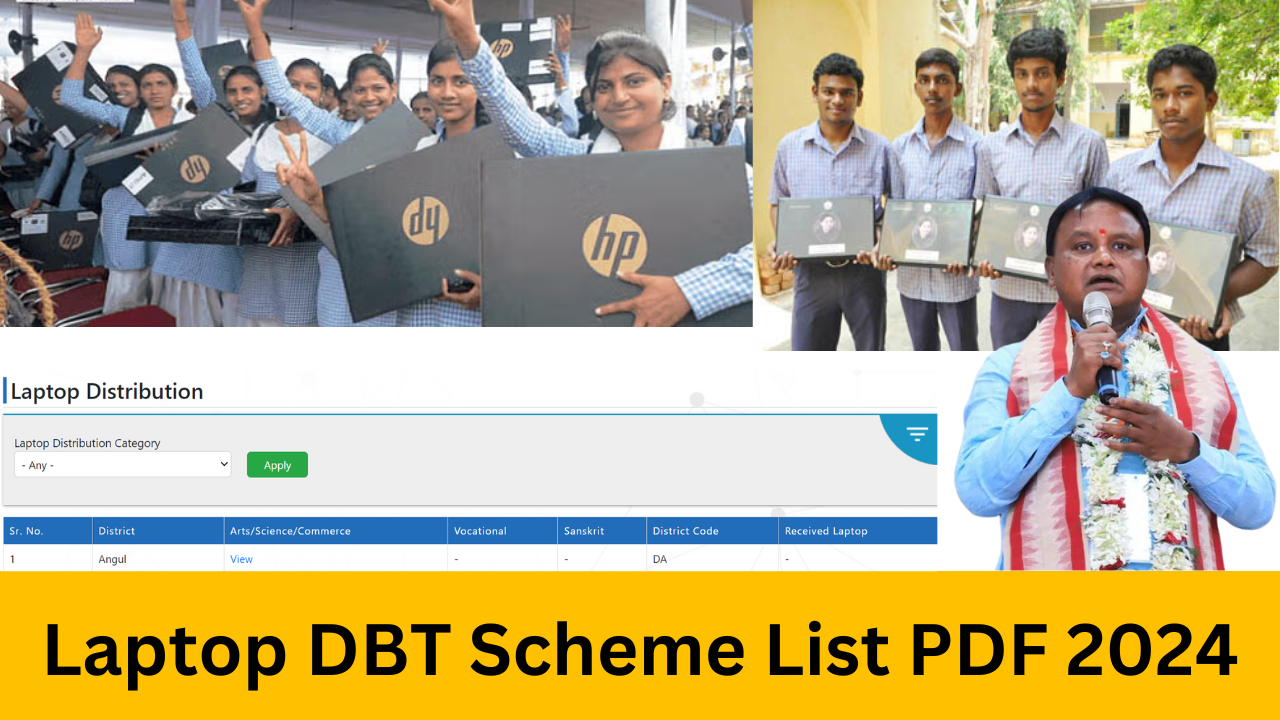 Laptop DBT Scheme List